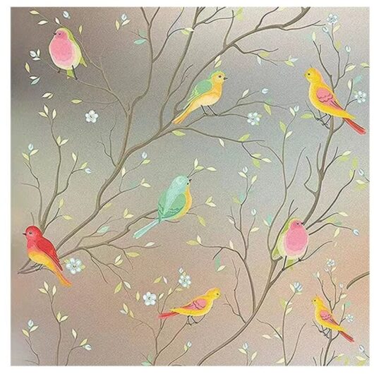 45 x 200 cm Privacy Window Film, Electrostatic Window Film, Decorative Privacy Window Film, Blackout Window Film, Anti-UV, Frosted Opaque Window Film