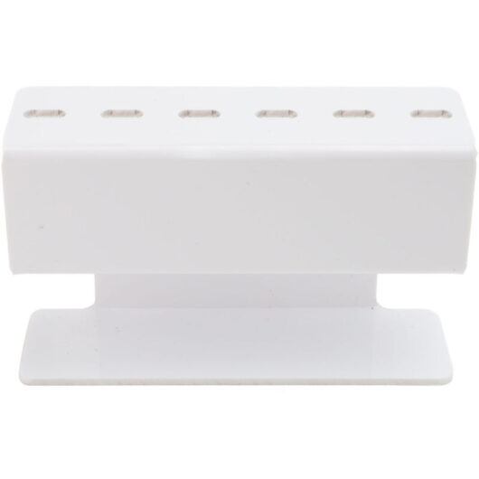 8 Hole Acrylic Tweezers Holder Eyelash Extension Tweezers Stand for Salon Display Storage White