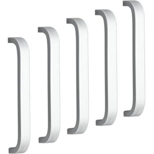 (96 mm) 5 Kitchen Cabinet Door Handles, Bedroom Furniture Handles, 96 mm Hole Center, Aluminum, Screws Included