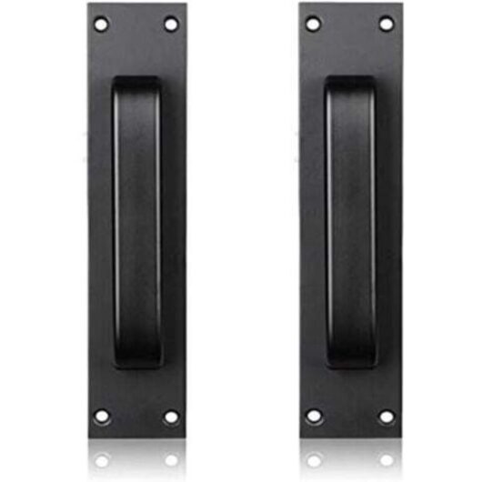 (Black) Aluminum alloy door handle for glass-mounted aluminum door and kitchen plastic