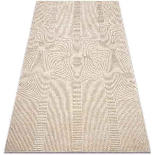 Carpet BALANCE 9086 taupe - Geometric, structural, glamour beige 200x290 cm
