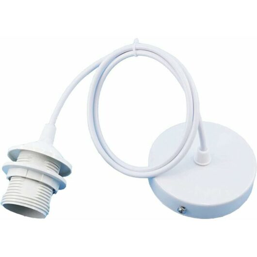 E27 Porte Lampe Suspension,E27 Pendentif Lampes Suspendues Accessoire avec Câble Base de Lampe,Base de Lampe de Lampe Suspendue,pour Chambre, Salon,