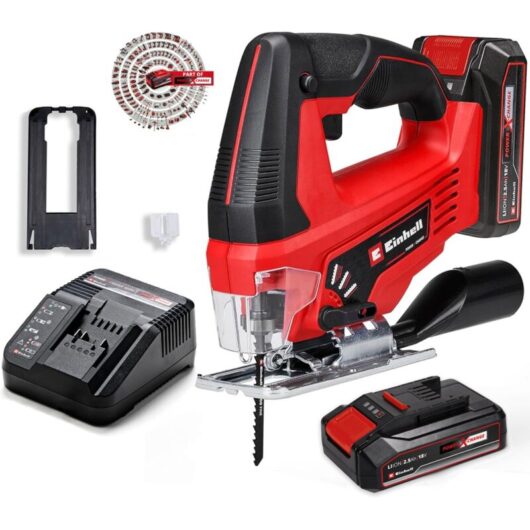 Einhell - 18v Cordless Jig Saw TC-JS18/70 Li Power X-Change 2 x 2.5ah Batteries