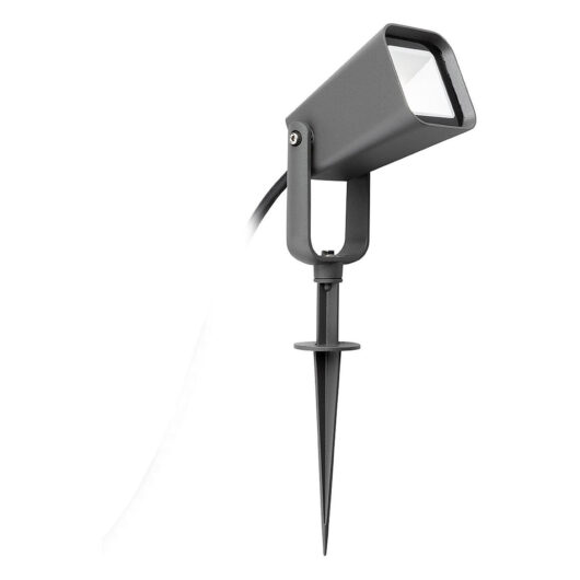 Firstlight Vector LED Garden Spike 6.5W Square Cool White in Graphite Outdoor Light