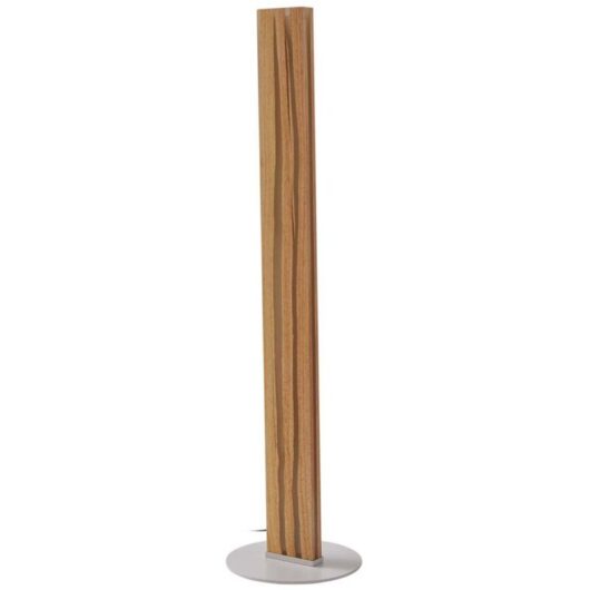 LED Floor Lamp 'Silja' made of Wood for Living Room & Dining Room