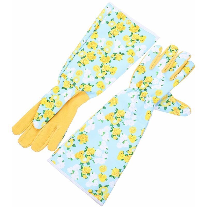 Linghhang - Printed Gardening Gloves Long Sleeve Wrist Protection Gloves Pruning Gloves