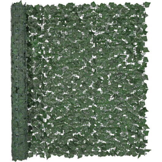 Mophorn - Ivy Privacy Fence, 1500 x 2490 mm Artificial Green Wall Screen, Greenery Ivy Fence with Strengthened Joint, Faux Hedges Vine Leaf
