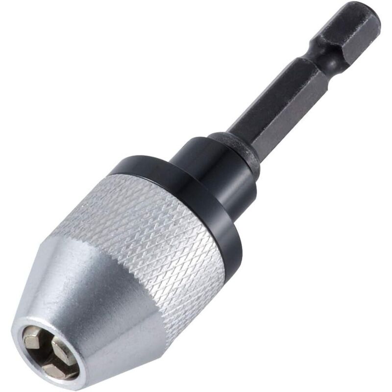 Quick-change chuck for keyless drill with 0.3-6.5 mm hexagonal shank