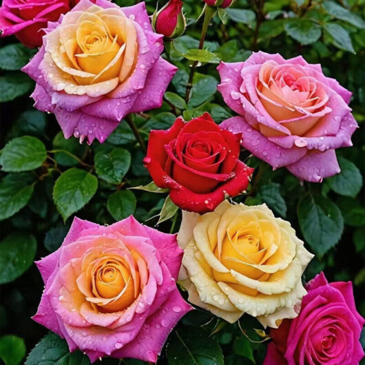 Set of 120 colorful rose seeds - various ornamental plants, perfect for potted plants and outdoor flower beds.